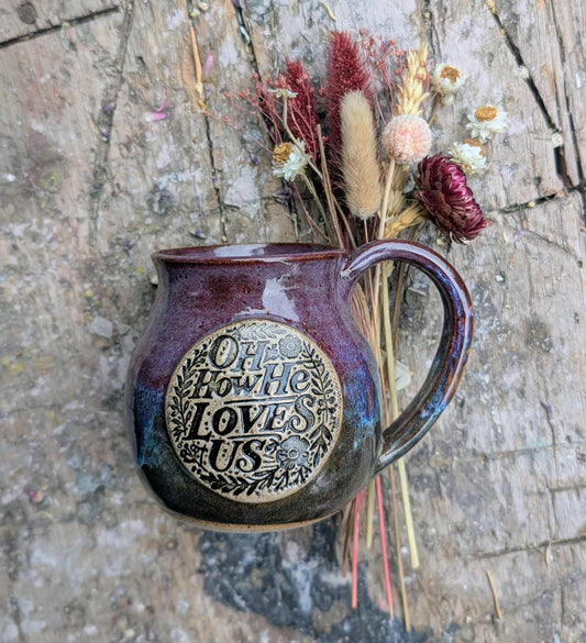 Oh How He Loves Us Message Mug 2